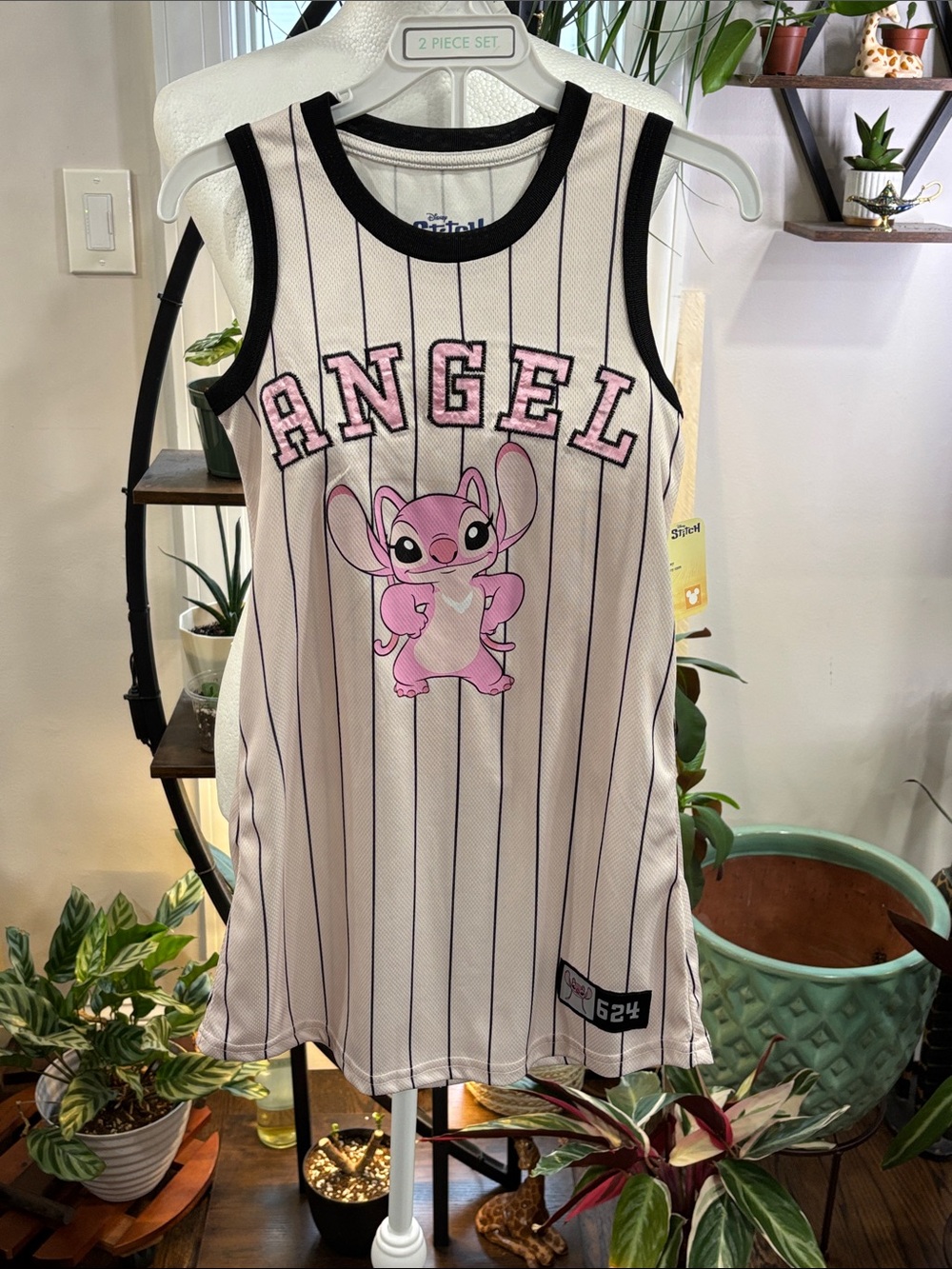 Disney Angel striped dress with shorts